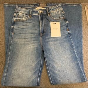 New With Tags Hidden Happi High Rise Flare Jeans Size 25 Minimalist Staple